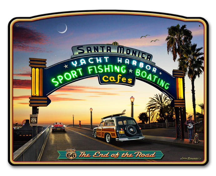 Santa Monica Pier, Licensed Products/All American Art by Larry Grossman, Plasma, 15 X 12 Inches