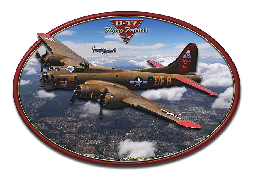 B-17 Flying Fortress 3-D, Featured Artists/All American Art by Larry Grossman, 3D, 20 X 14 Inches