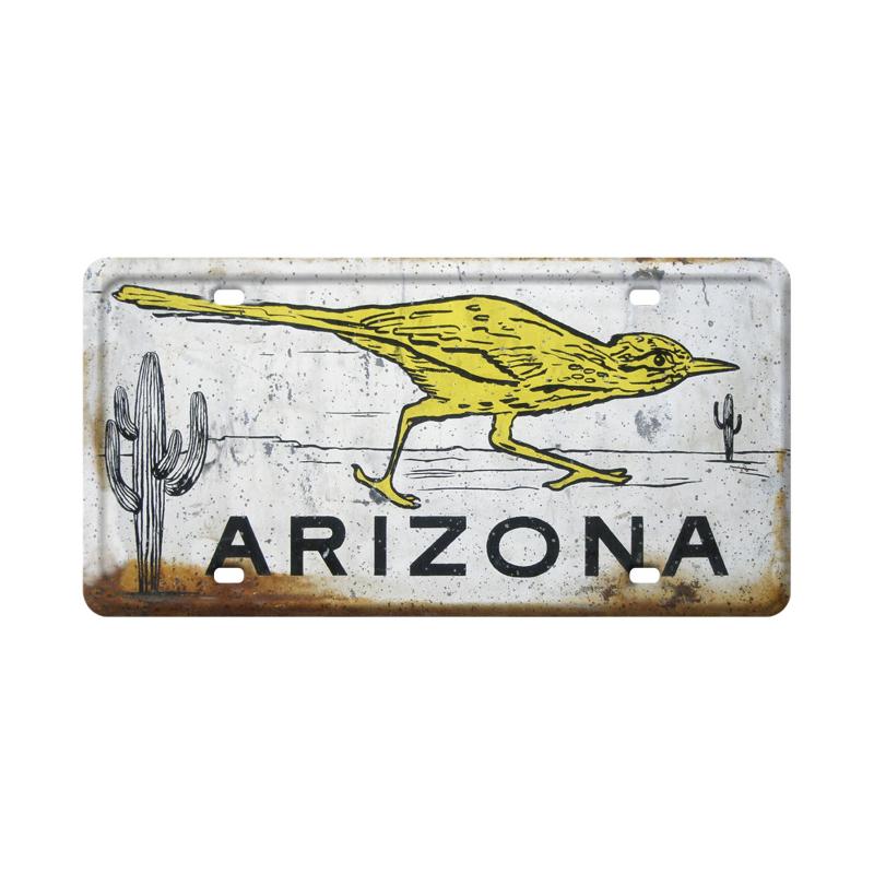 Roadrunner, Travel, License Plate, 12 X 6 Inches