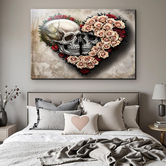 Skull and Flowers Wall Art IX