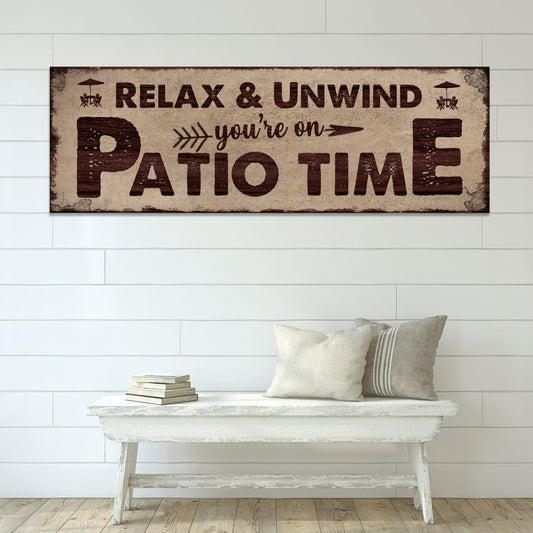 Patio Time Sign
