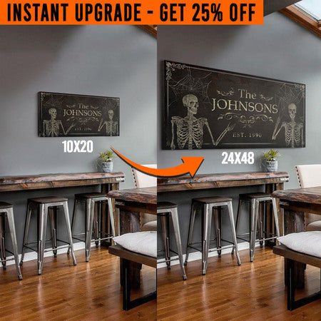 Upgrade Your 'Gothic Family' (Style 1) Canvas To 24x48 Inches