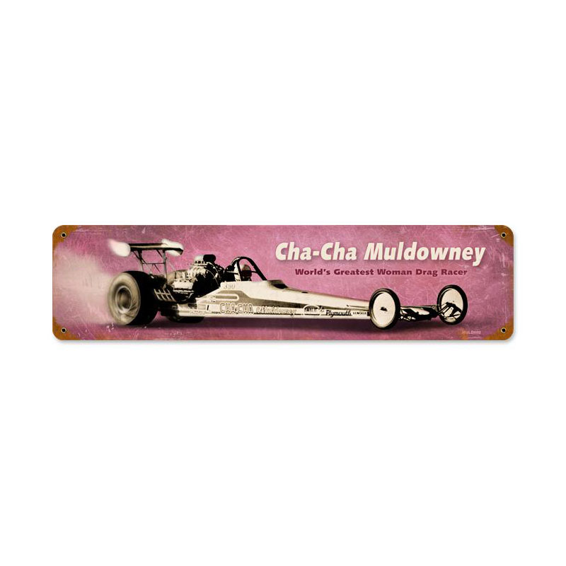Muldowney Dragster, Automotive, Vintage Metal Sign, 5 X 20 Inches