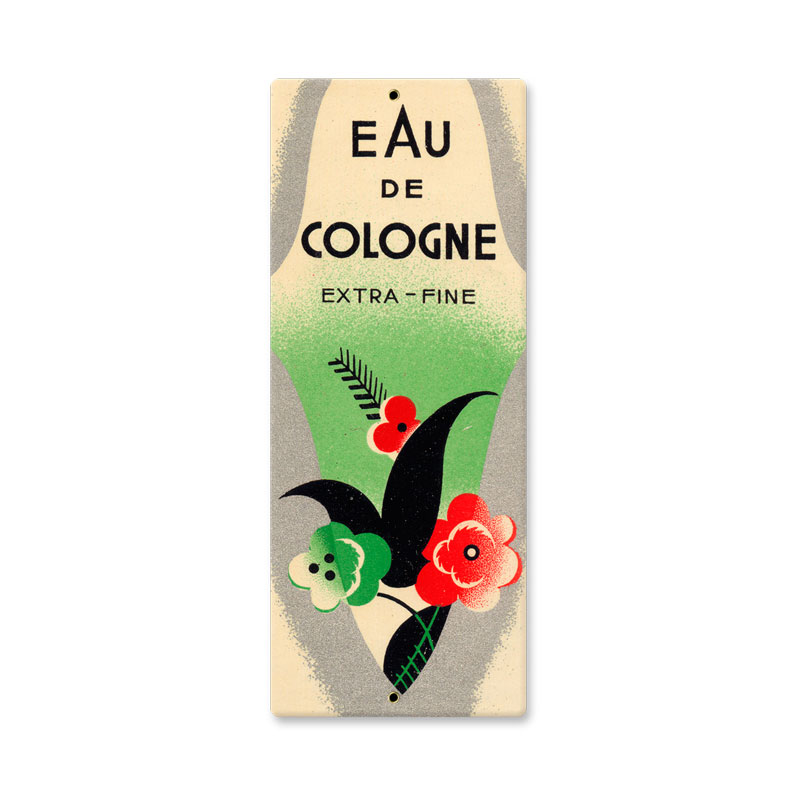 Eau De Cologne, Home and Garden, Custom Metal Shape, 5 X 12 Inches