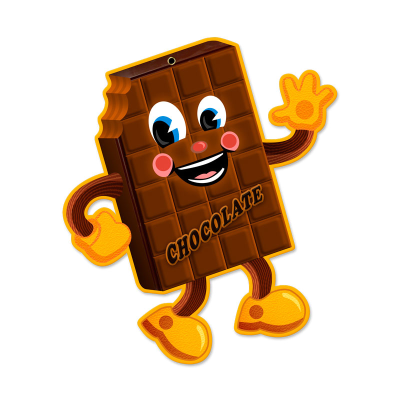 Chocolate, Food and Drink, Custom Metal Shape, 18 X 21 Inches