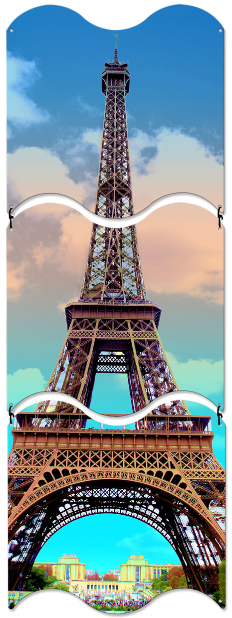 Eiffel Tower, Travel, Triptych, 12 X 36 Inches