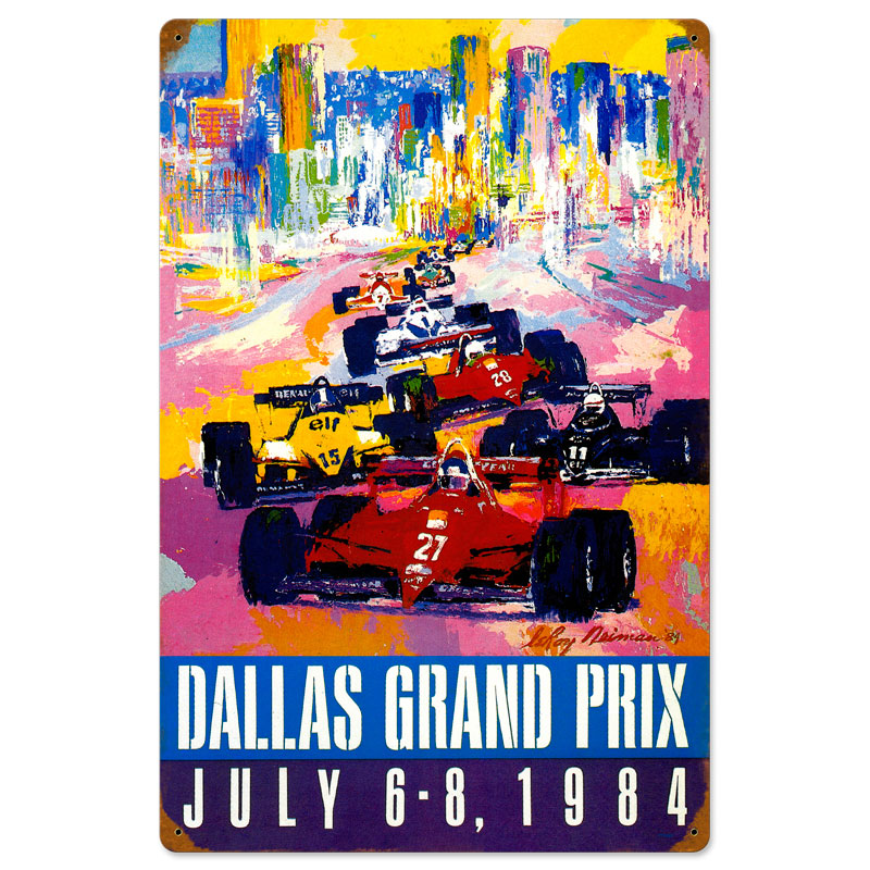 Dallas Grand Prix, Automotive, Vintage Metal Sign, 16 X 24 Inches