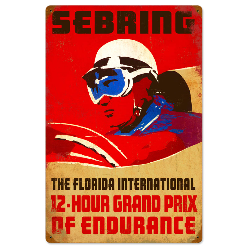 Sebring, Automotive, Vintage Metal Sign, 16 X 24 Inches