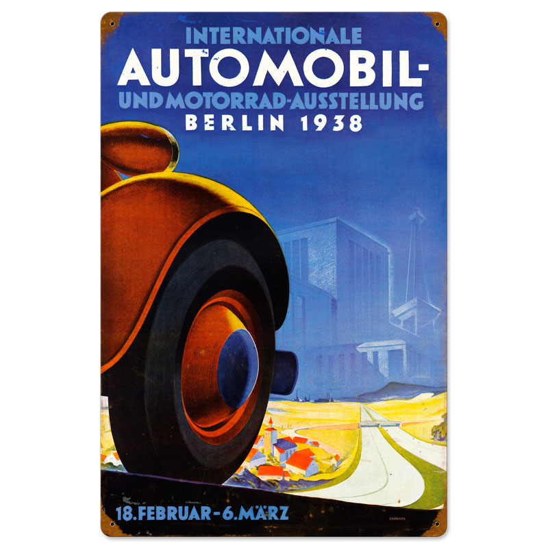 International Auto, Automotive, Vintage Metal Sign, 16 X 24 Inches