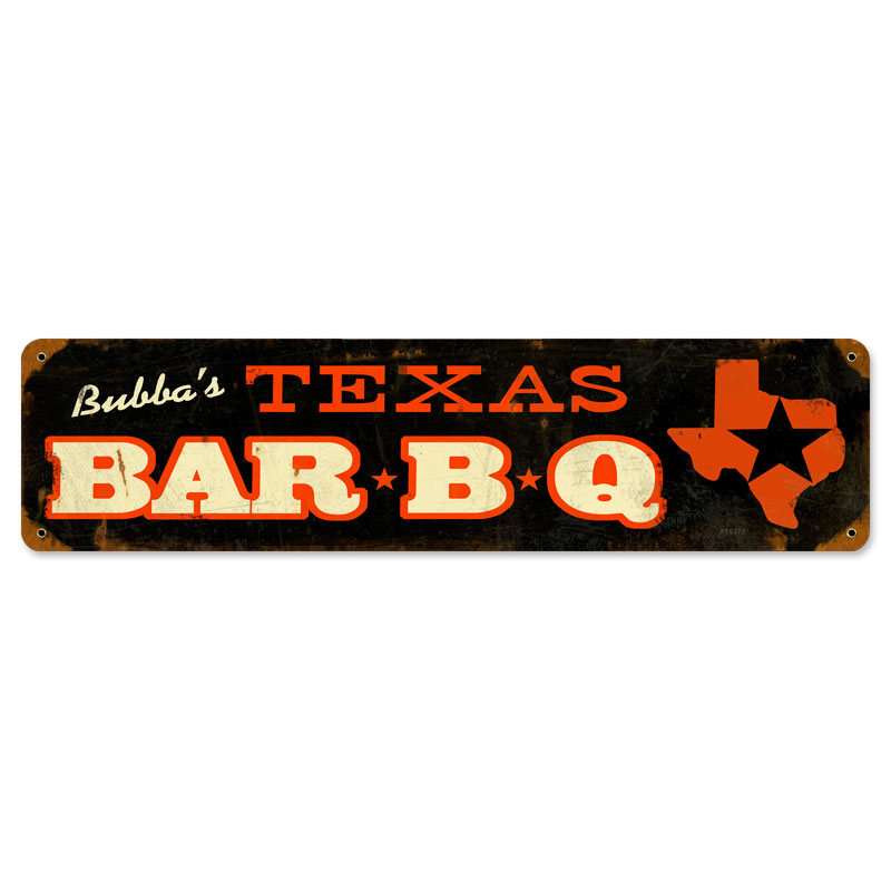 Texas, Food and Drink, Vintage Metal Sign, 20 X 5 Inches