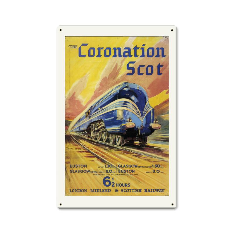 The Coronation Satin, Automotive, Metal Sign, 12 X 18 Inches
