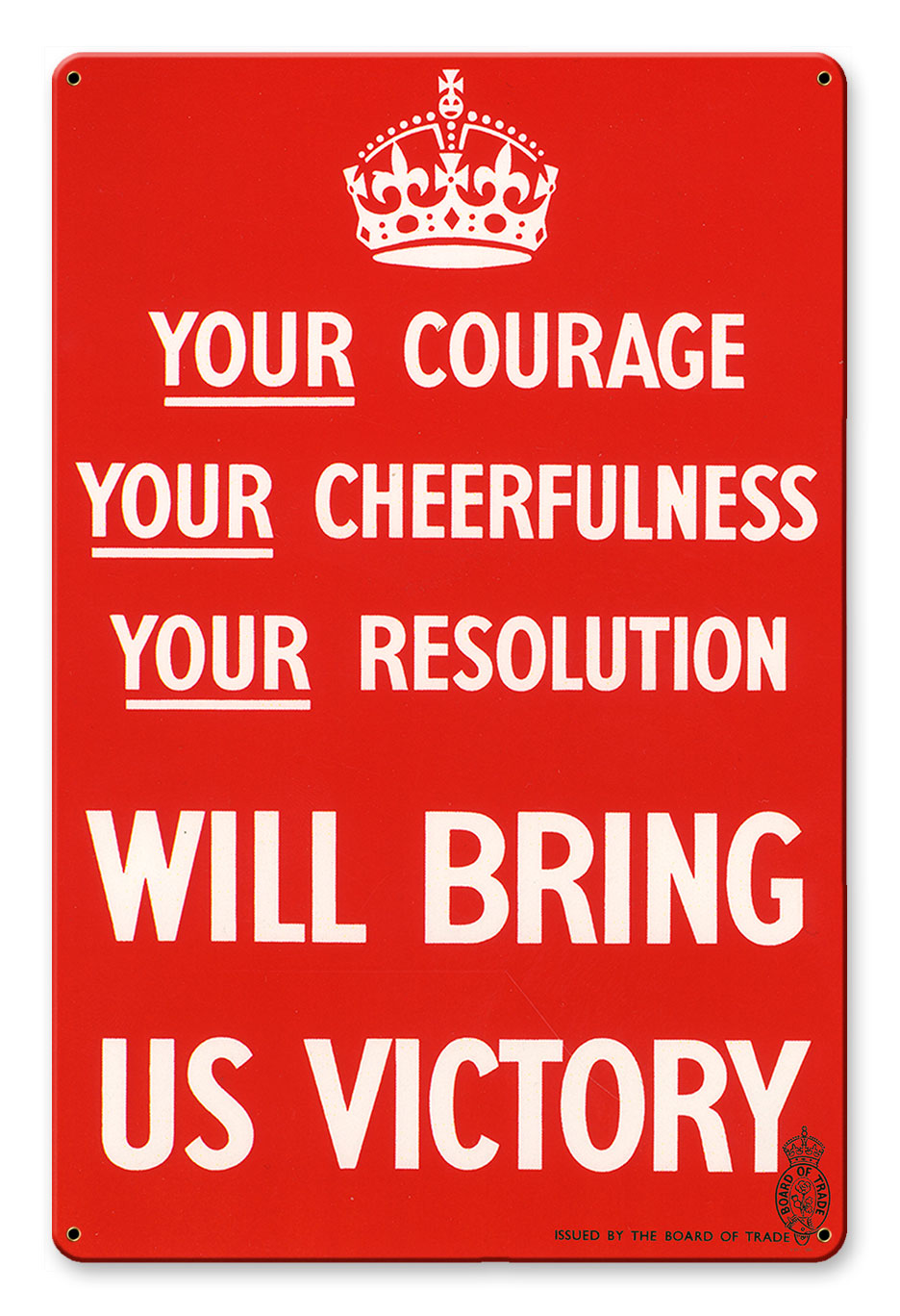 Will Bring US Victory, Home and Garden, Satin, 12 X 18 Inches