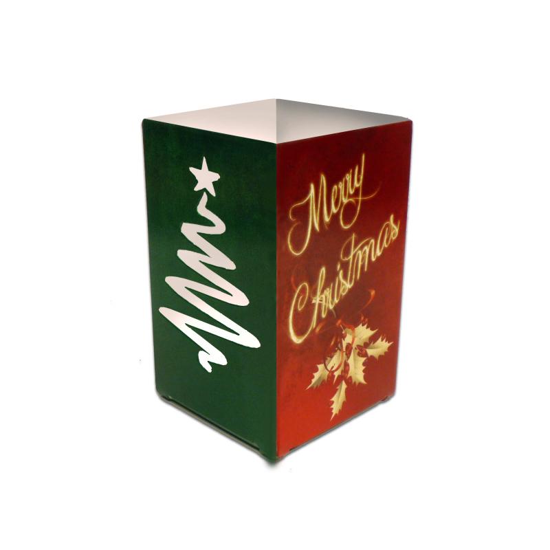 Christmas Candle Cube Topper, Home and Garden, Table Topper, 3 X 5 Inches