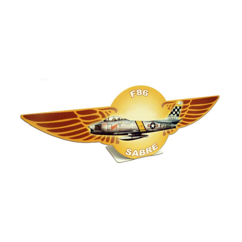 F86 Sabre Topper, Allied Military, Table Topper, 12 X 4 Inches
