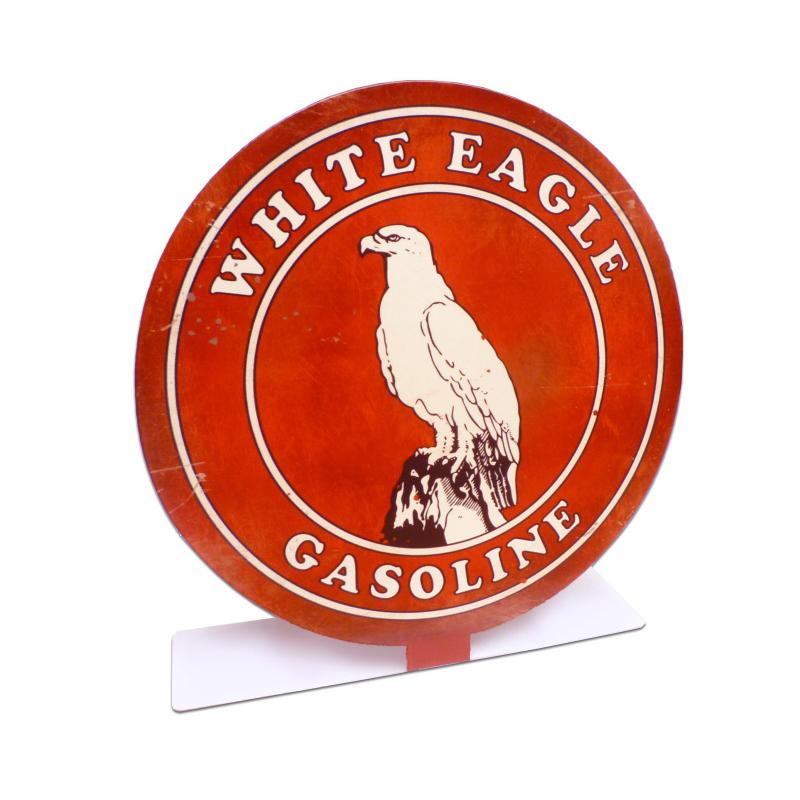 White Eagle Gas Topper, Automotive, Table Topper, 8 X 8 Inches