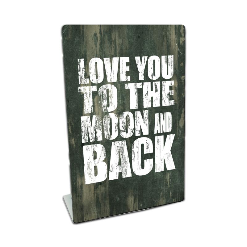 Love You To The Moon, Home and Garden, Table Topper, 6 X 9 Inches