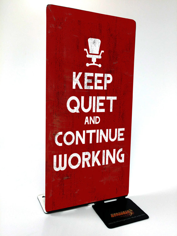 Keep Quiet, Table Toppers, Table Topper, 4 X 9 Inches
