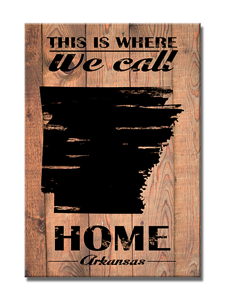 Home Arkansas, Home and Garden, Wood Print, 18 X 26 Inches