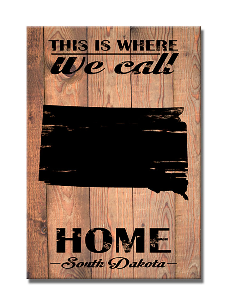 Home South Dakota, Home and Garden, Wood Print, 18 X 26 Inches