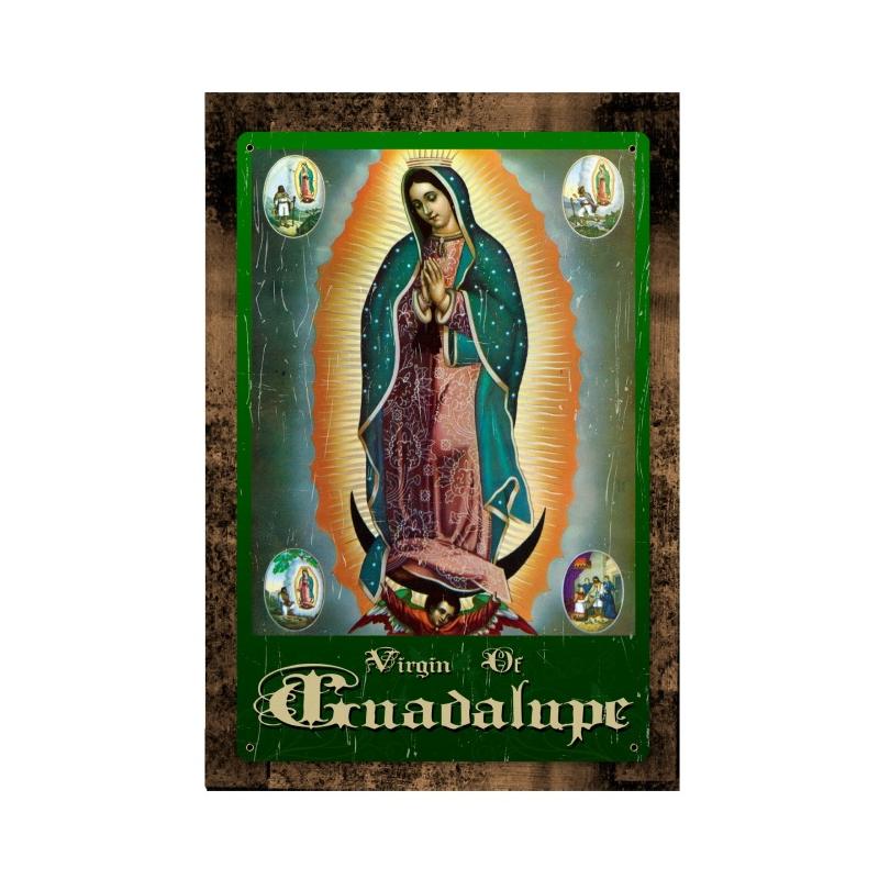 Virgin Of Guadalupe, Foreign Language, Wood Frame, 12 X 18 Inches