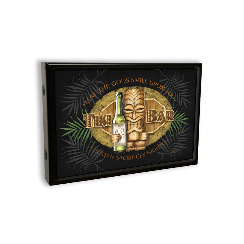 Tiki Bar, Bar and Alcohol, Light Box, 18 X 12 Inches