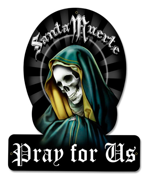 Santa Muerte Pray For Us Helmet, Licensed Products/Ralph Burch, HELMET, 12 X 15 Inches