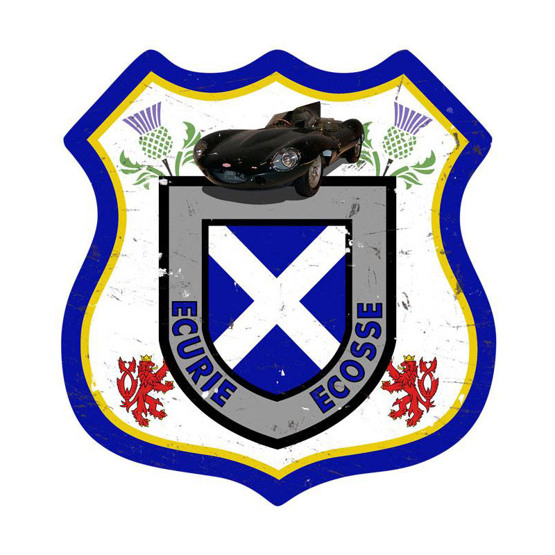 Ecurie Ecossi, Automotive, Shield Metal Sign, 15 X 15 Inches
