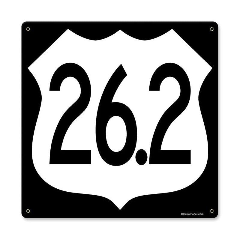 Marathon, Sports and Recreation, Metal Sign, 12 X 12 Inches