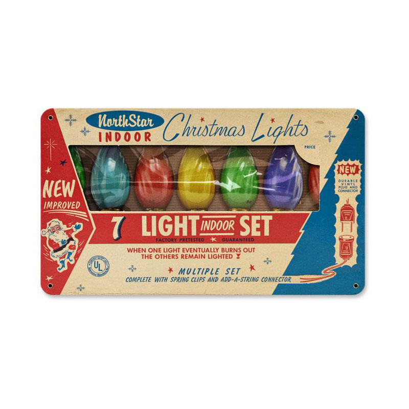 Northstar Lights, Metal Sign, Metal Sign, 8 X 14 Inches
