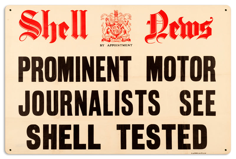 News Journalists, Licensed Products/Shell, Metal Sign, 24 X 16 Inches