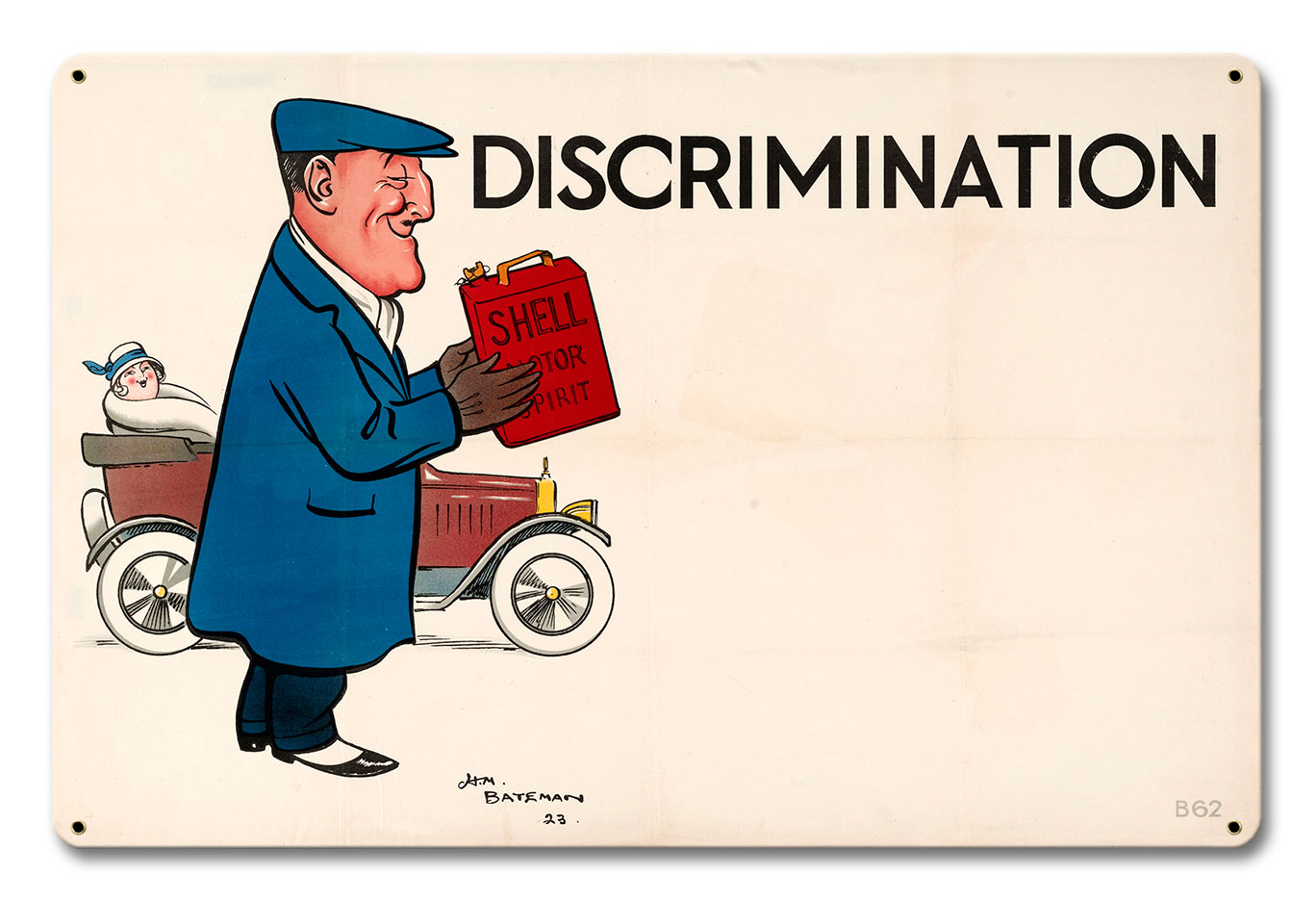 Discrimination Bateman Shell, Featured Artists/Shell, Satin, 18 X 12 Inches