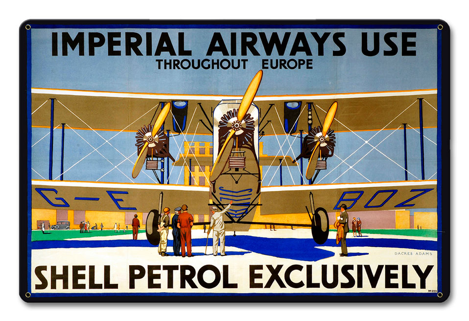 Imperial Airways Petrol, Featured Artists/Shell, Satin, 18 X 12 Inches