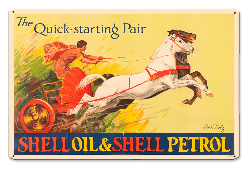 Quick Pair Horses, Featured Artists/Shell, Satin, 12 X 18 Inches