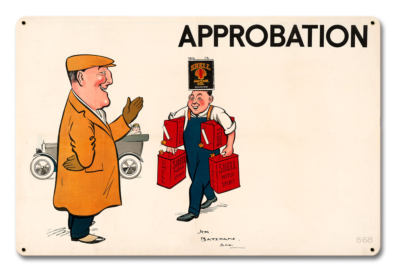 Shell Motor Spirit Approbation, Featured Artists/Shell, Satin, 18 X 12 Inches
