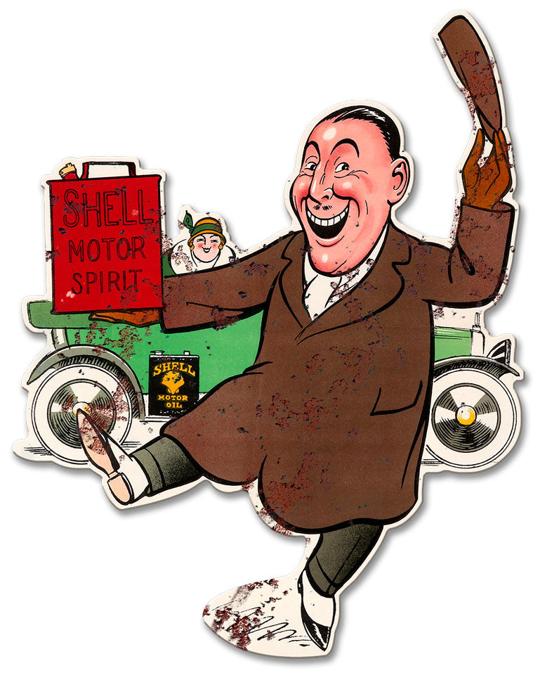 Shell Motor Spirit Jubilation Grunge, Featured Artists/Shell, Plasma, 16 X 21 Inches