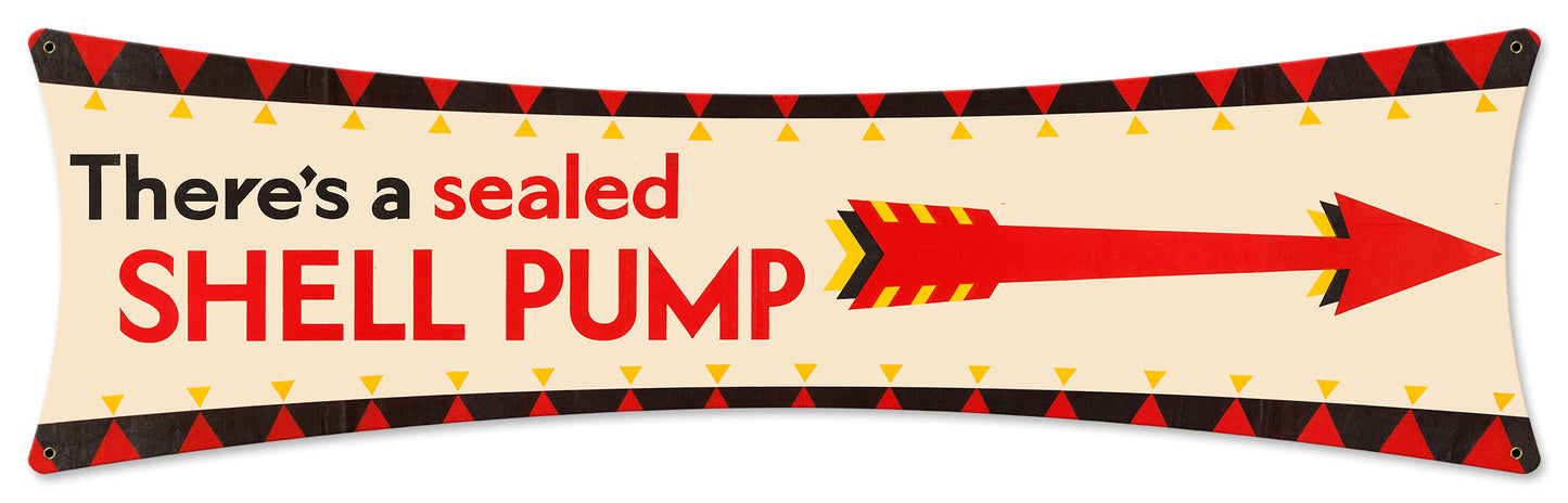 Shell There Seal Shell Pump, Featured Artists/Shell, Bowtie, 27 X 8 Inches