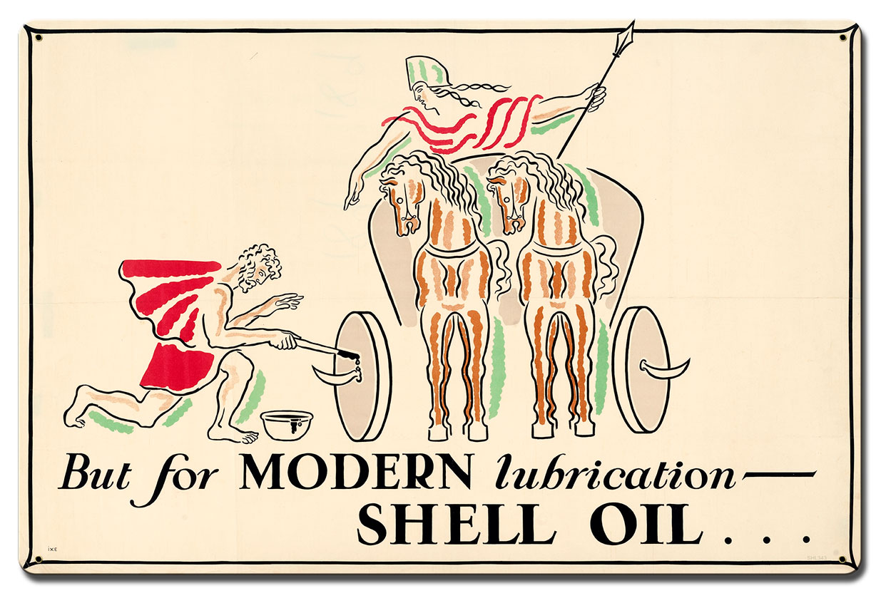 But Modern Lubrication Shell Oil, Featured Artists/Shell, Satin, 24 X 16 Inches