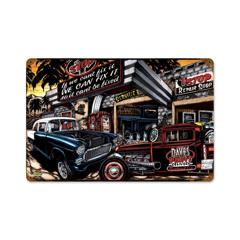 Fix It, Automotive, Metal Sign, 18 X 12 Inches