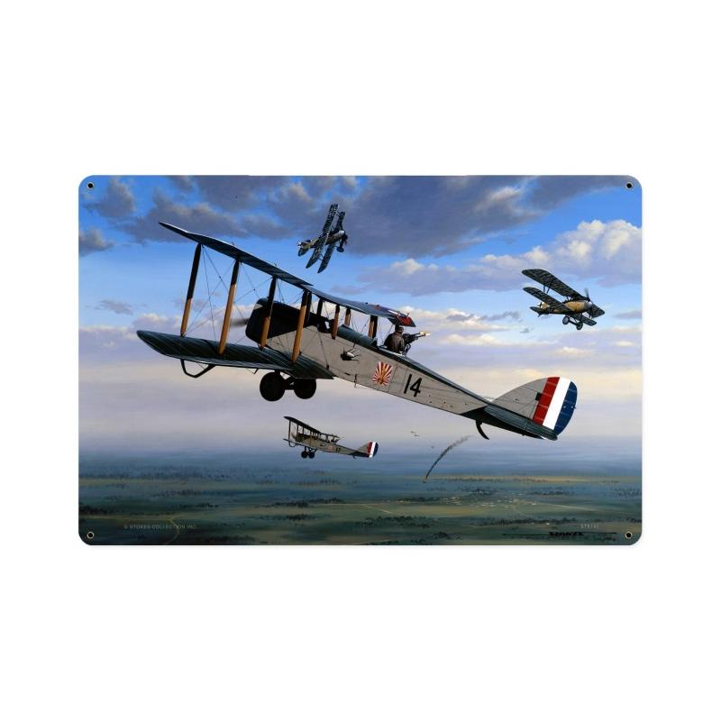 Mitchells Air Armada, Aviation, Vintage Metal Sign, 18 X 12 Inches