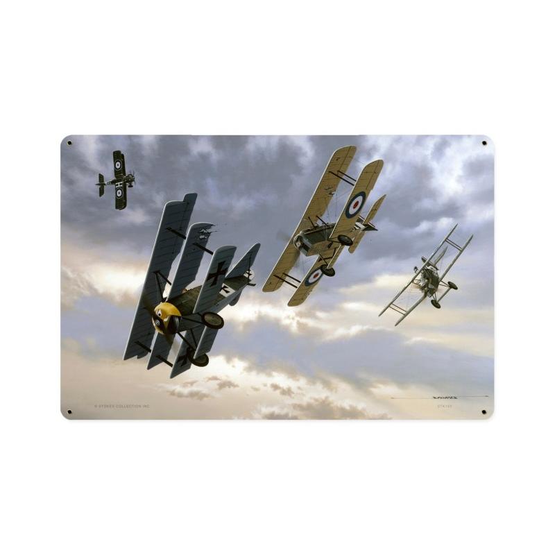 Magnificent, Aviation, Vintage Metal Sign, 18 X 12 Inches