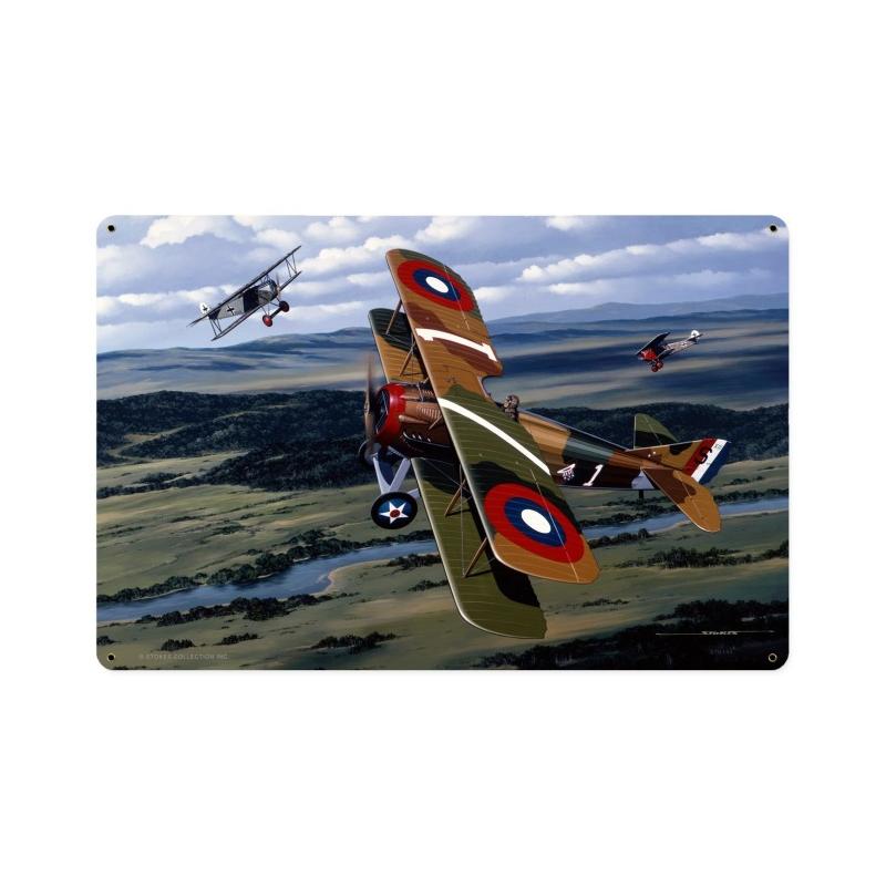 Rickenbacker, Aviation, Vintage Metal Sign, 18 X 12 Inches