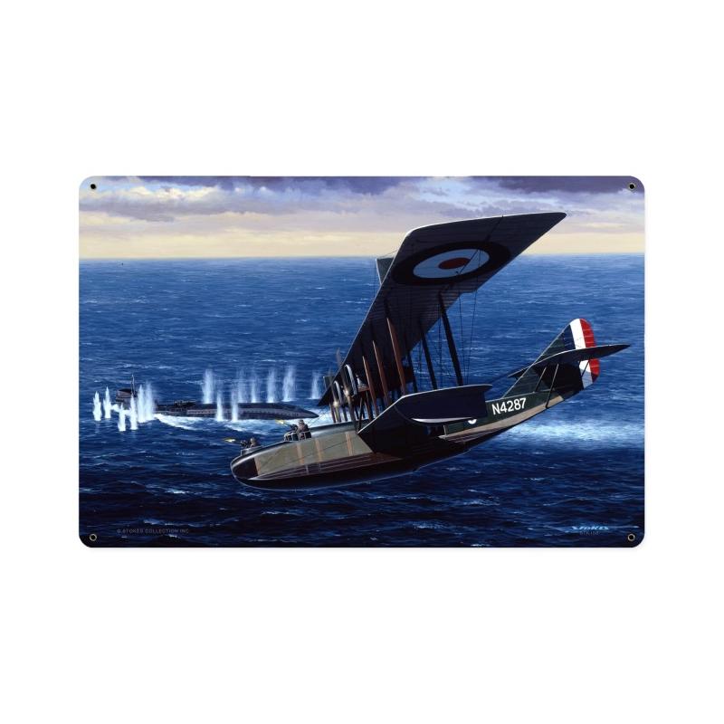 Can't Always Hide, Aviation, Vintage Metal Sign, 18 X 12 Inches
