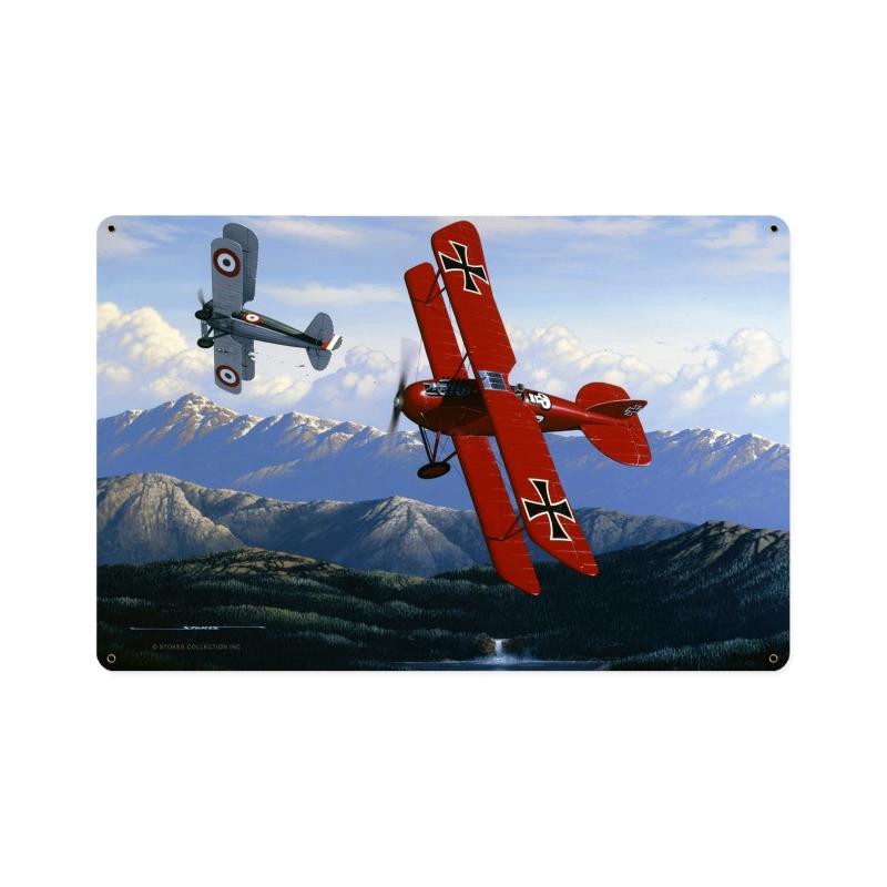 Austro Hungarian, Aviation, Vintage Metal Sign, 18 X 12 Inches