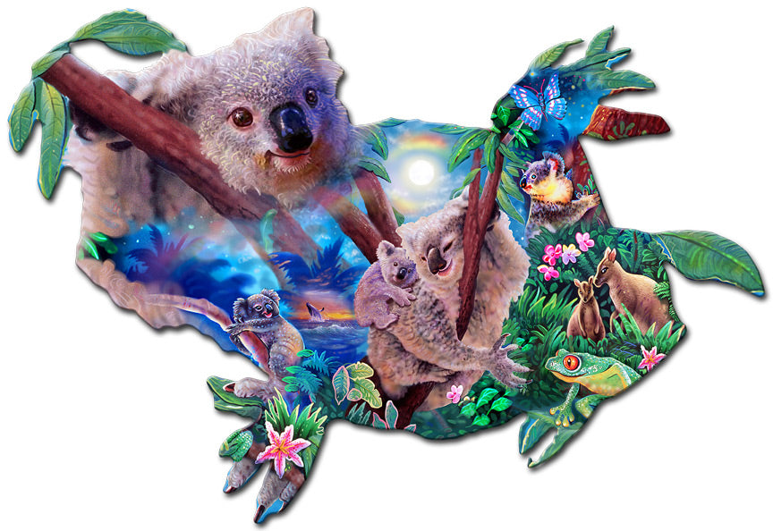 Koala Kingdom, Featured Artists/Shell, PLASMA , 24 X 16 Inches