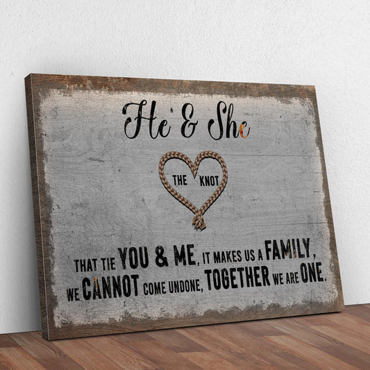 He And She You And Me Together Sign