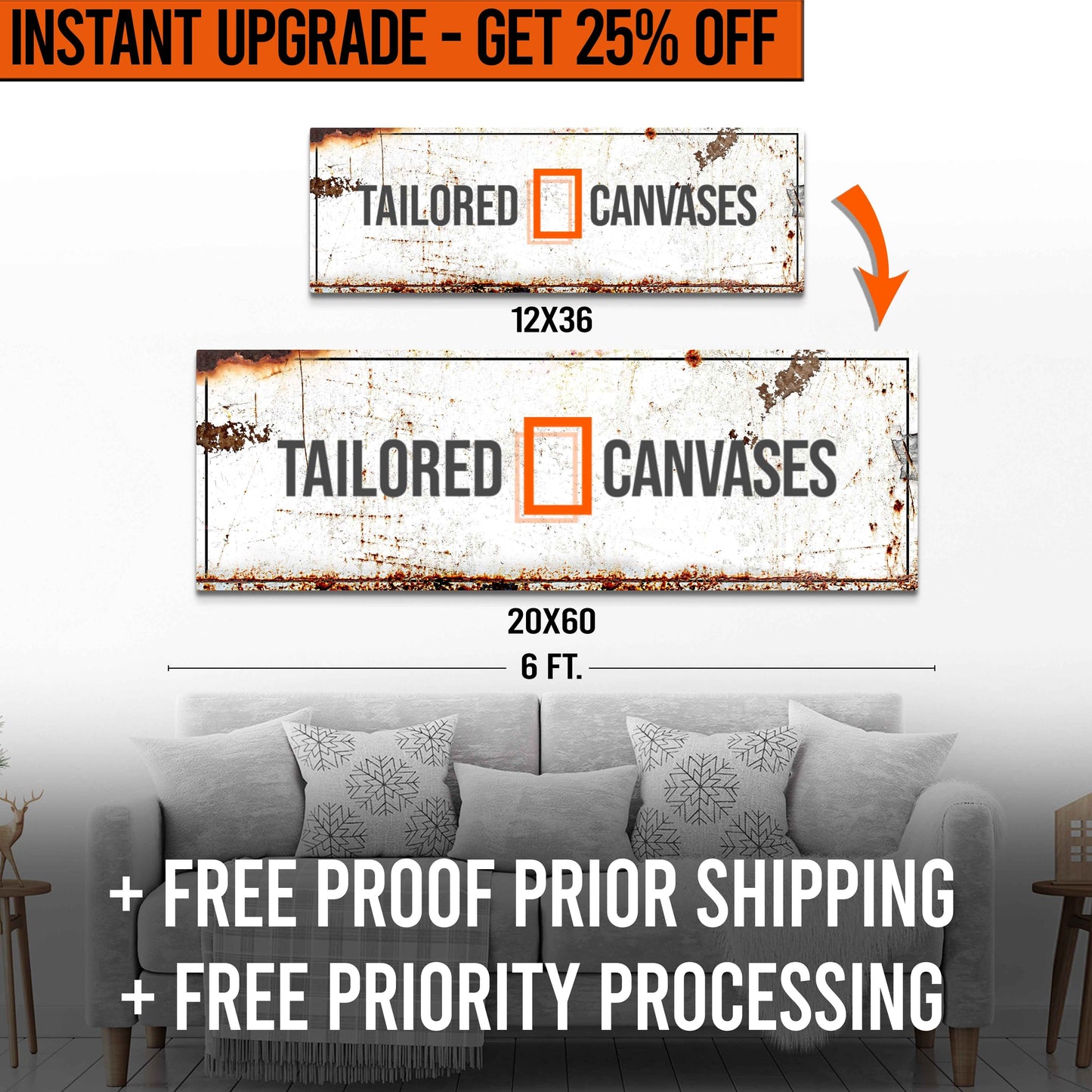 12x36 ---> 20x60 Size Upgrade