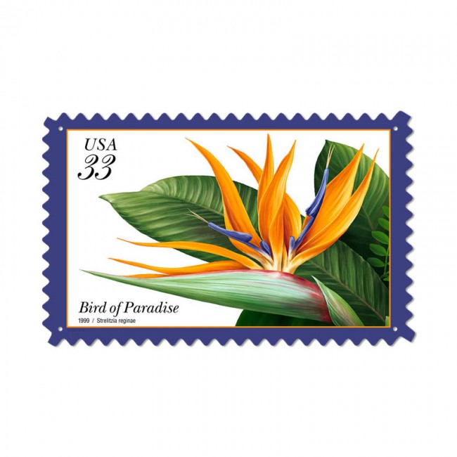 Bird of Paradise, Home and Garden, Custom Metal Shape, 24 X 15 Inches
