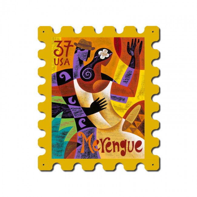 Dance Merengue, Home and Garden, Stamp Metal Sign, 15 X 19 Inches