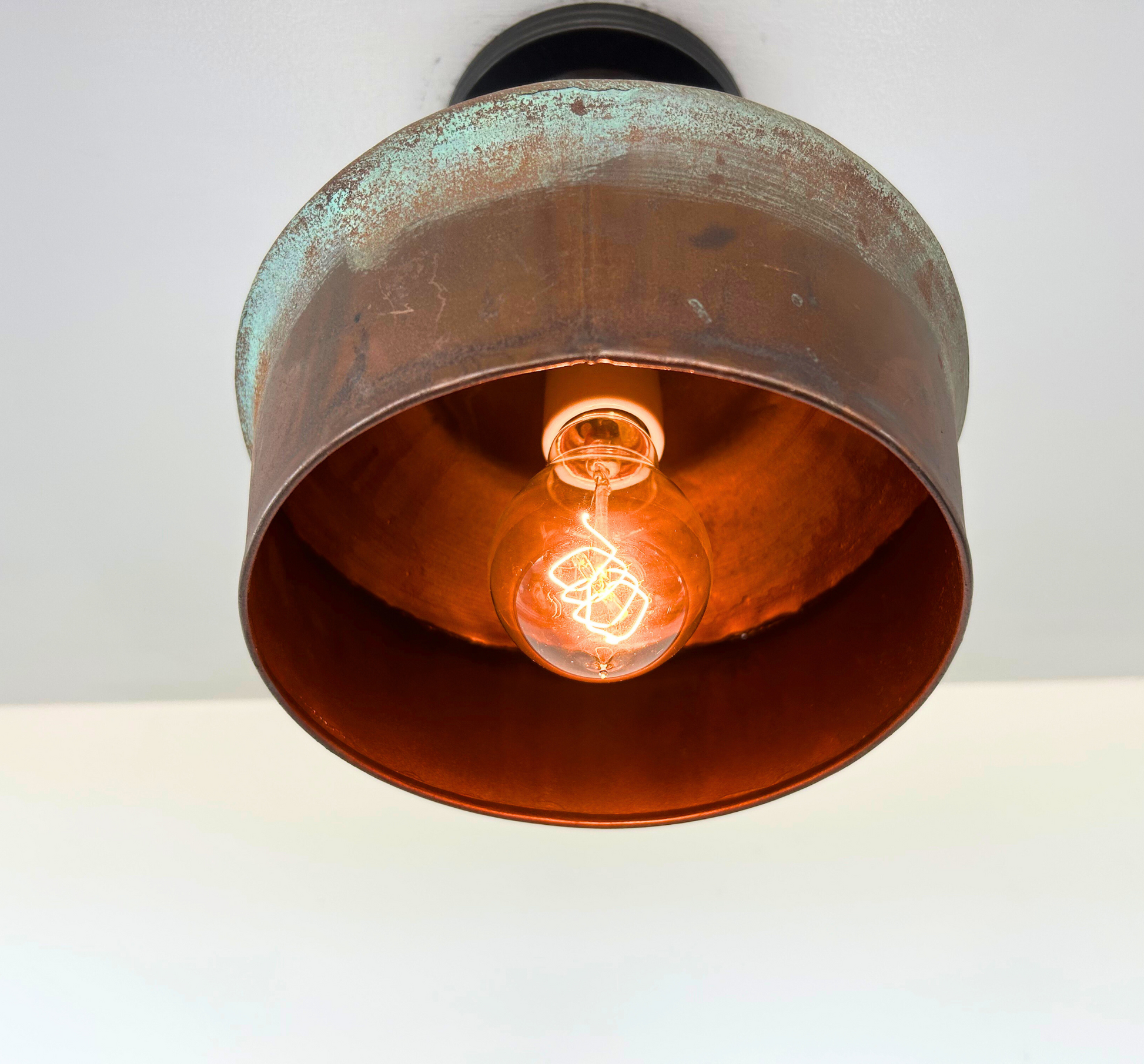 HANDCRAFTED Copper Pendant Light Fixture With Chain