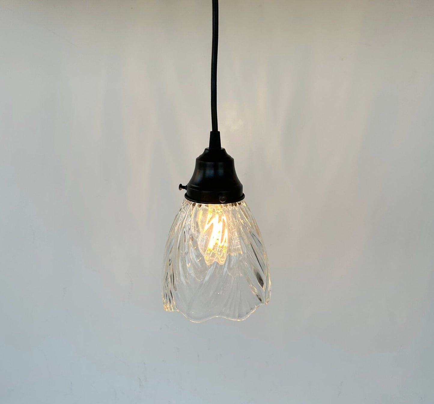 Heavy Pressed Vintage 1960's Pendant or Sconce